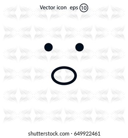 Face sign icon, vector illustration. Flat design style