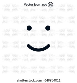 Face sign icon, vector illustration. Flat design style