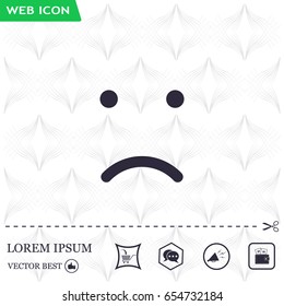 Face sign icon, vector illustration. Flat design style