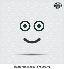 Face sign icon, vector illustration. Flat design style