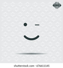 Face sign icon, vector illustration. Flat design style