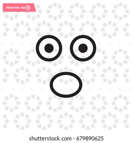 Face sign icon, vector illustration. Flat design style