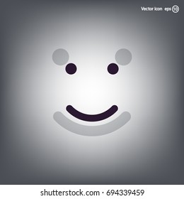 Face sign icon, vector illustration. Flat design style