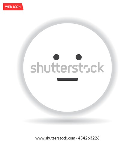 Face sign icon, vector illustration. Flat design style