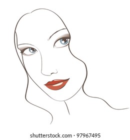 Face Sketch with Classical Make Up
