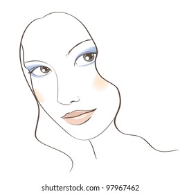 Face Sketch with Make Up