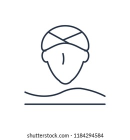 Face skin icon. Isolated facial and face skin icon line style. Premium quality vector symbol drawing concept for your logo web mobile app UI design.