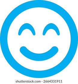 Icono de haz de sonrisa facial EPS 10