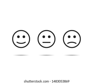 Face smile icon vector illustration on background