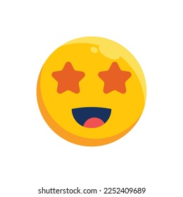 face smiley illustration with flat style