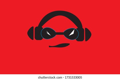 Face sound icon on a red background