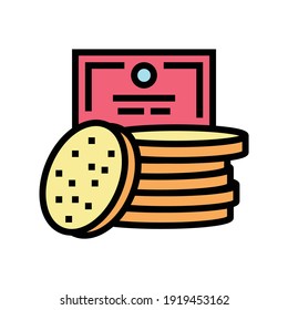 face sponges color icon vector. face sponges sign. isolated symbol illustration