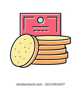 face sponges color icon vector. face sponges sign. isolated symbol illustration
