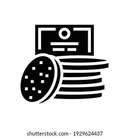 face sponges glyph icon vector. face sponges sign. isolated contour symbol black illustration