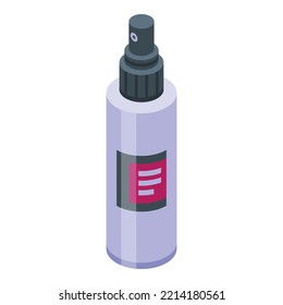 Face spray icon isometric vector. Skin mist. Beauty woman