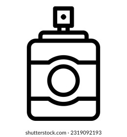 Face spray icon outline vector. Cosmetic care. Water skin