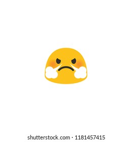 Face with Steam from Nose Emoji