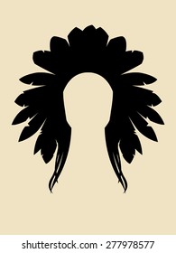 Face Symbol of North American Indian chieftain