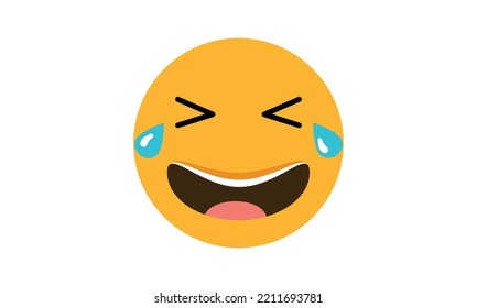 Face with Tears of Joy emoji vector, Face with Tears of Joy for website emoji