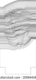 face tired in lines volume