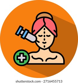 Icono de tratamiento facial Ilustración vectorial isométrica