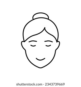 Icono del vector de tratamiento facial que puede modificar o editar fácilmente

