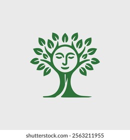 Face tree logo for sale.