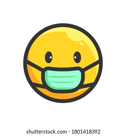 icono de máscara de uso facial