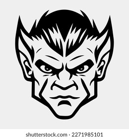 Gesicht eines Vampirs