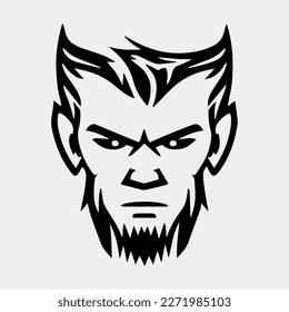 Gesicht eines Vampirs