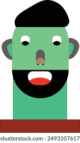 face vector design illustration man cartoon