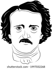 Face Vector of Edgar Allan Poe