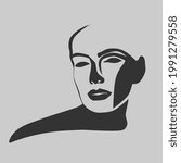 face vector emblem illustration - icon and design
