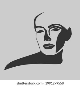 face vector emblem illustration - icon and design