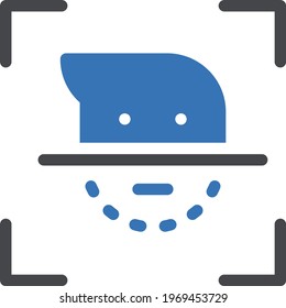 Farbsymbol der GesichtskVektorgrafik