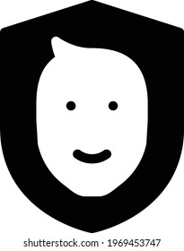face vector glyph flat icon