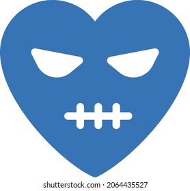 face vector glyph flat  icon