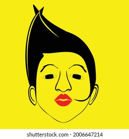 face vector illustration graphic design