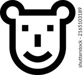 face Vector illustration on a transparent background.Premium quality symmbols.Stroke vector icons for concept and graphic design.