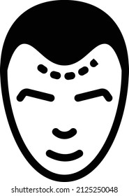 ilustración de face Vector en un fondo transparente.Símbolos de calidad premium.Icono vector glifos para el diseño de concepto y gráfico.