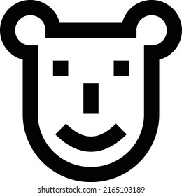 face Vector illustration on a transparent background.Premium quality symmbols.Stroke vector icons for concept and graphic design.