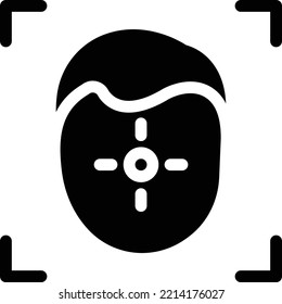 ilustración de face Vector en un fondo transparente. Símbolos de calidad superior. Iconos vectoriales de glifos para diseño de conceptos y gráficos. 


