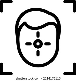 ilustración de face Vector en un fondo transparente. Símbolos de calidad superior. Iconos vectoriales de línea delgada para el diseño de conceptos y gráficos. 
