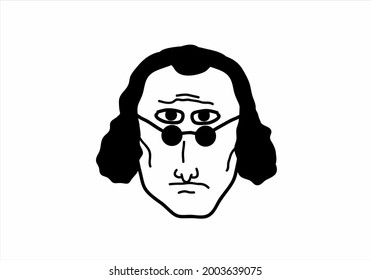 face vector monochrome illustration collection  