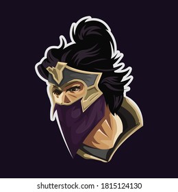 A face vector of a ninja