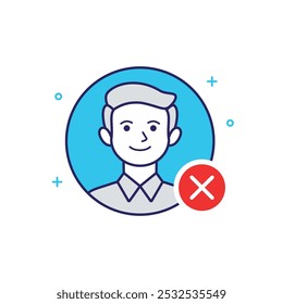 Face verification concept illustration. Design flat illustration. Modern graphic elements for user interface pages, infographics, icons, etc.
