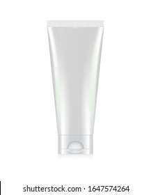 Face Wash Cream Mockup, Realistic skin care Tube
