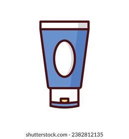 Icono de lavado de cara aislar ilustración de material vectorial de fondo blanco
