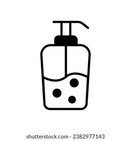 Face Wash icon isolate white background vector stock illustration