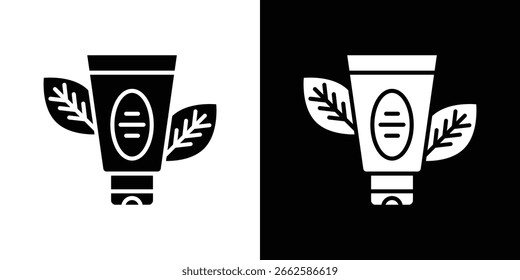 Face wash icon set in black glyph style. silhouette collection vector illustration.